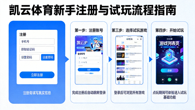 凯云体育新手注册界面与试玩流程详细步骤示意图